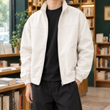 Cuthbert Zip Jacket - Apricot White