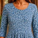 Maeve Gathered Midi Dress - Lead Product Detail