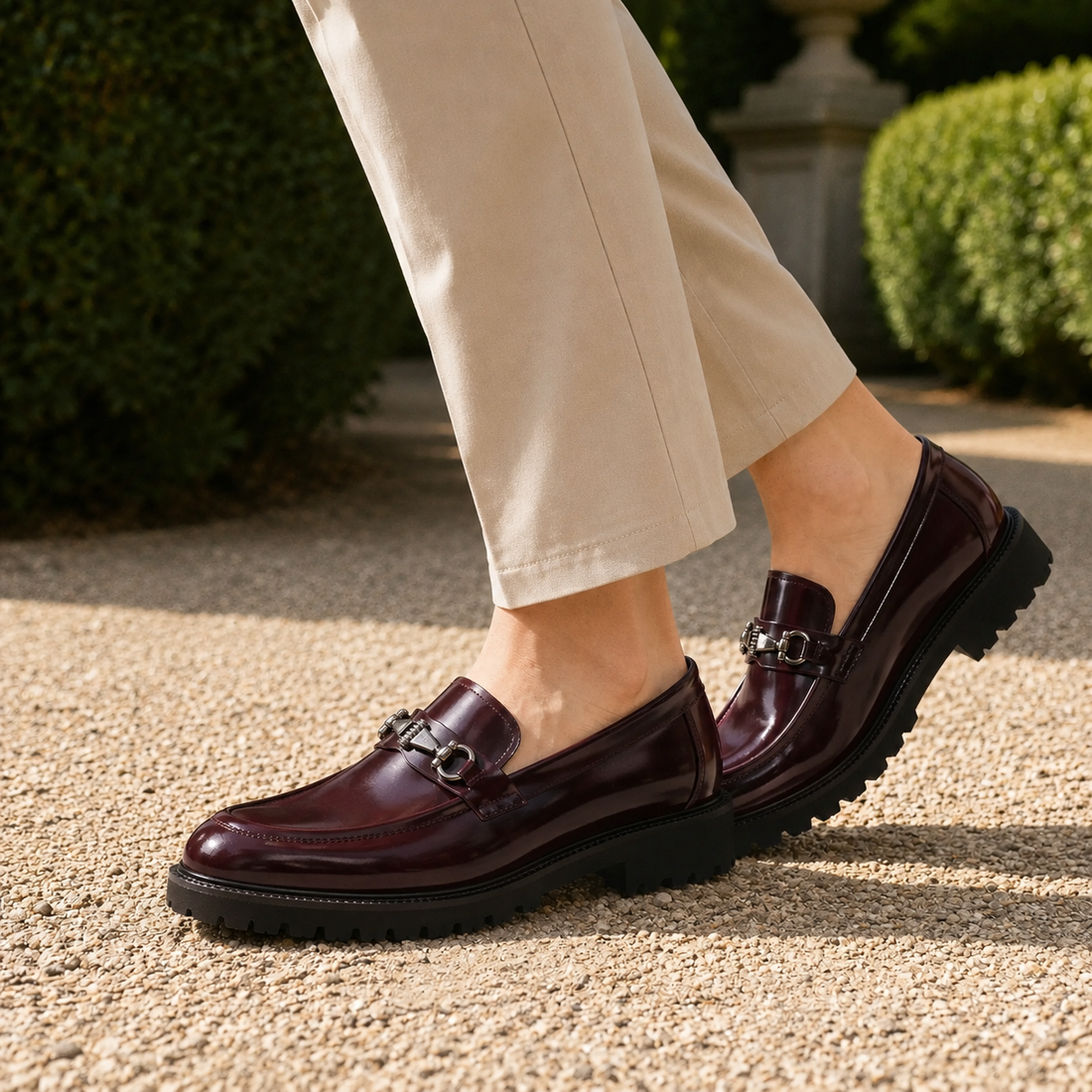 Amati Horsebit Loafers - Burgundy