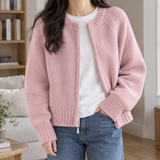 Nora-Skye Zip Cardigan - Pink