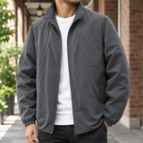 Alderic Stand Collar Jacket - Gray