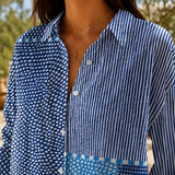 Orla Patchwork Blouse - Lead Product Detail