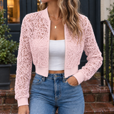 Adelia-Mae Lace Jacket - Pink