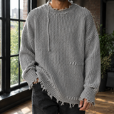 Jonas Distressed Sweater - Gray
