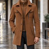 Caspian-Dean Wool Coat - Camel