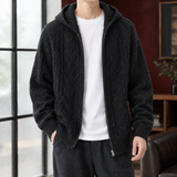 Macaire Cable Knit Jacket - Black