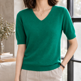 Phoebe-June V-Neck Sweater - Green