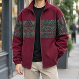 Cornelius Patterned Jacket - Anchor Red