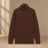 Baudouin Turtleneck Sweater - Coffee Brown