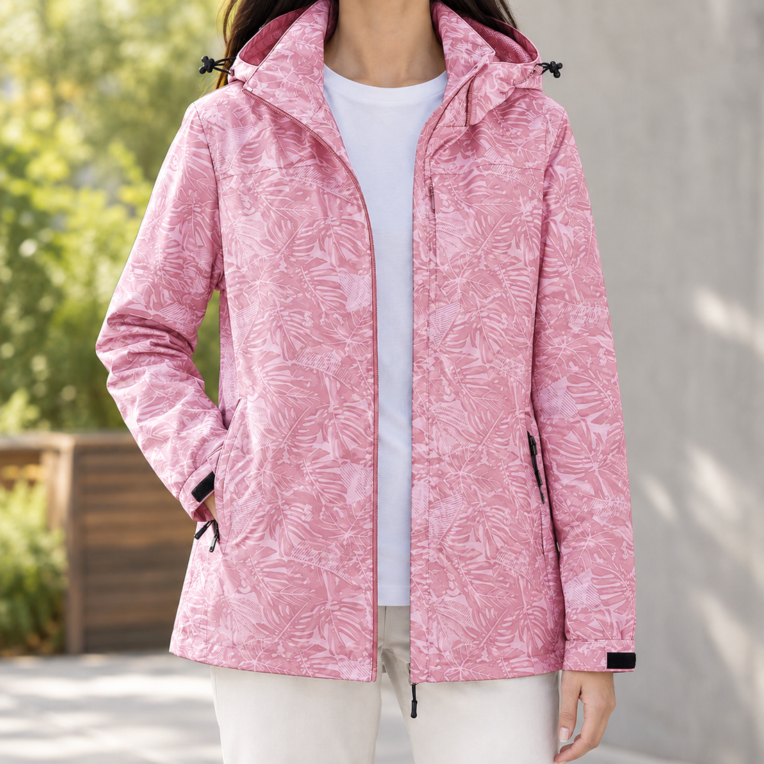 Valeria-Grace Printed Jacket - Pink