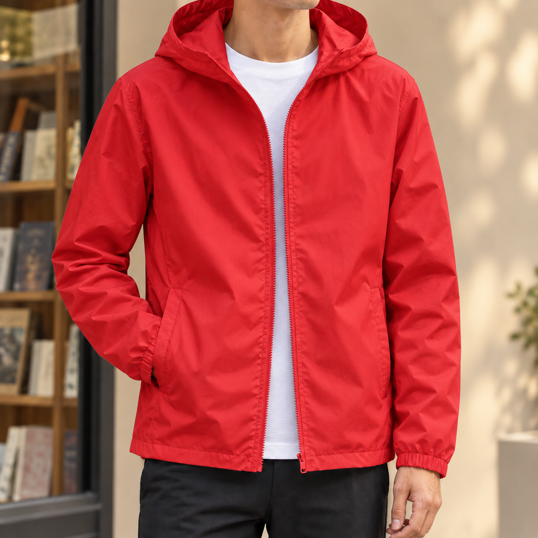 Aurelien Hooded Jacket - Red