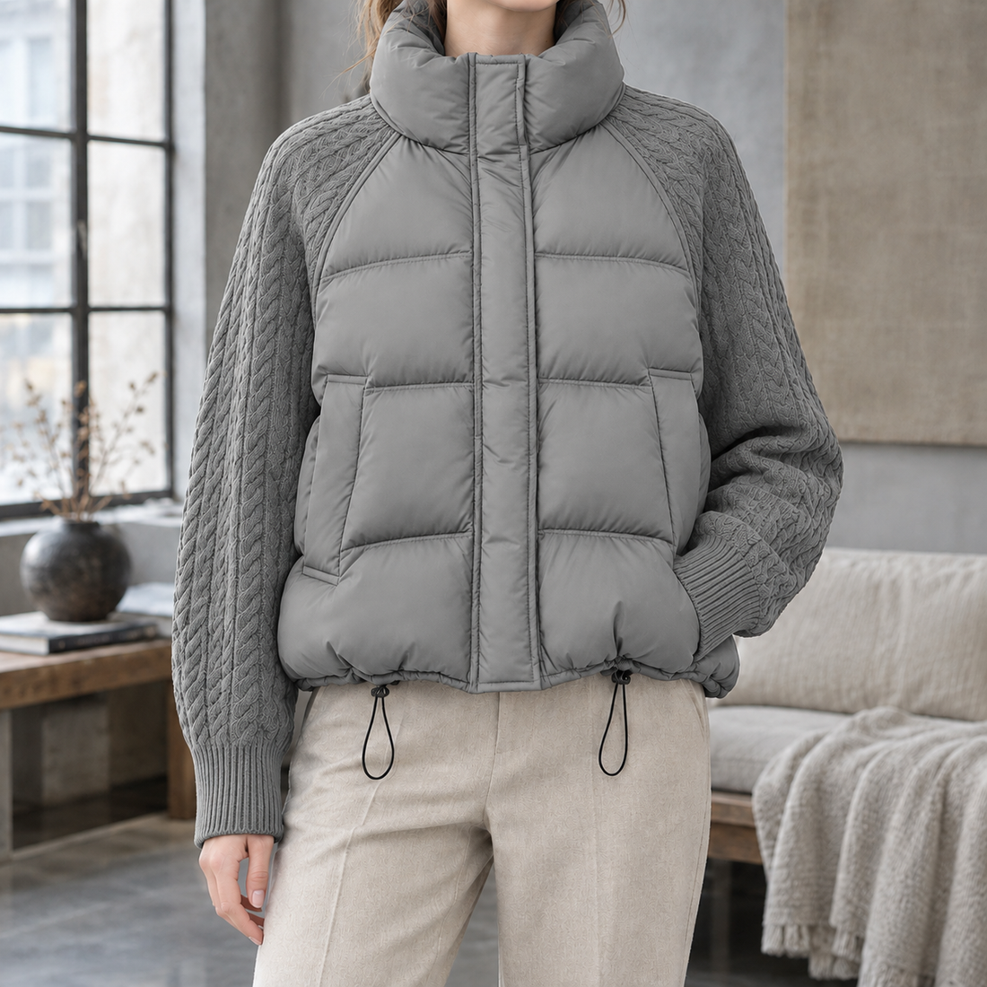 Gwendolyn Hybrid Jacket - Dusk Gray