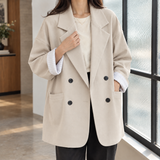 Isabeau-June Relaxed Blazer - Ivory White