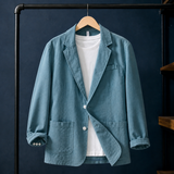 Vincent Linen Jacket - Blue