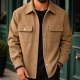 Fabian Brushed Jacket - Warm Khaki