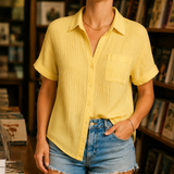 Livia-Rae Gauze Shirt - Yellow