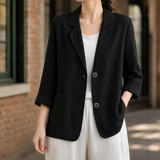 Giselle-Louise Relaxed Blazer - Black
