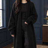Aria-Rae Longline Cardigan - Black