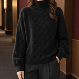 Lauren High Neck Sweater - Black