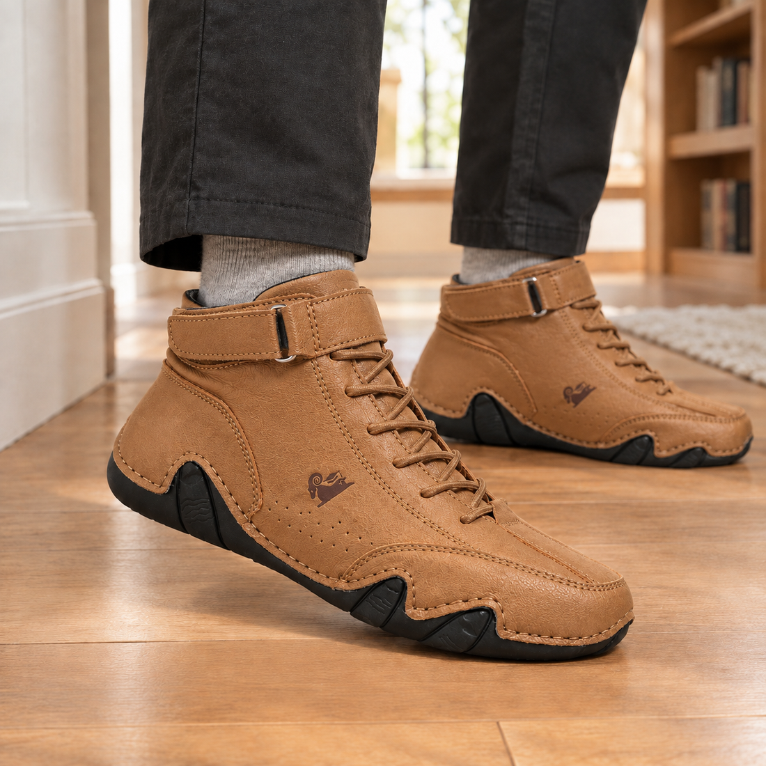 Barolo High Top Shoes - Light Brown