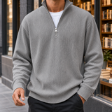 Elliot Quarter Zip Pullover - Gray