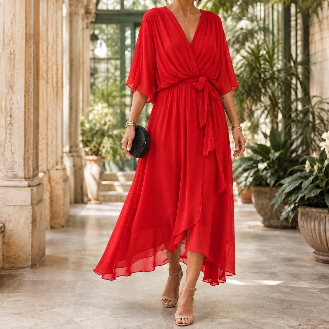 Nadia-Mae High Low Dress - Red