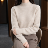 Lucinda-Mae Cashmere Turtleneck - Beige