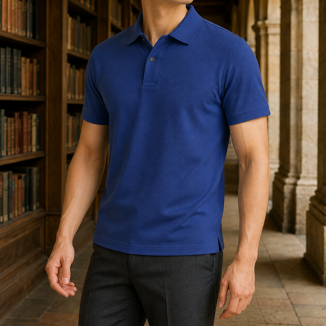 Lancelot Classic Polo - Navy Blue
