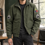 Hendrik Military Jacket - Army Green