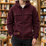 Alphonse Utility Jacket - Wine Red