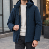 Reece Hooded Jacket - Navy Blue
