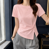 Demelza Side Twist Top - M12 # Pink