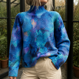 Leonie Turtleneck Sweater - Blue