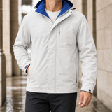 Wilfred-Stone Hooded Jacket - Temperament White