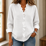 Esme Ruffle Blouse - White