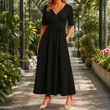 Alba Wrap Dress - Black
