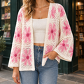 White Pink Floral Pattern