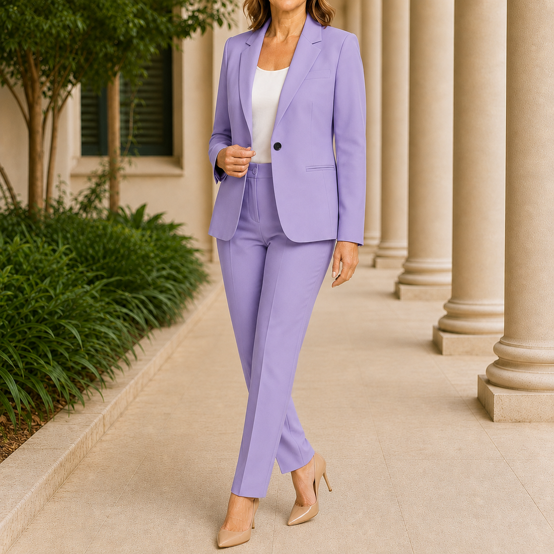 Katia Tailored Blazer - Lilla Purple