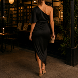 Fenella-Hope Asymmetric Dress - Black