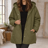 Crystal Quilted Jacket - Military Green