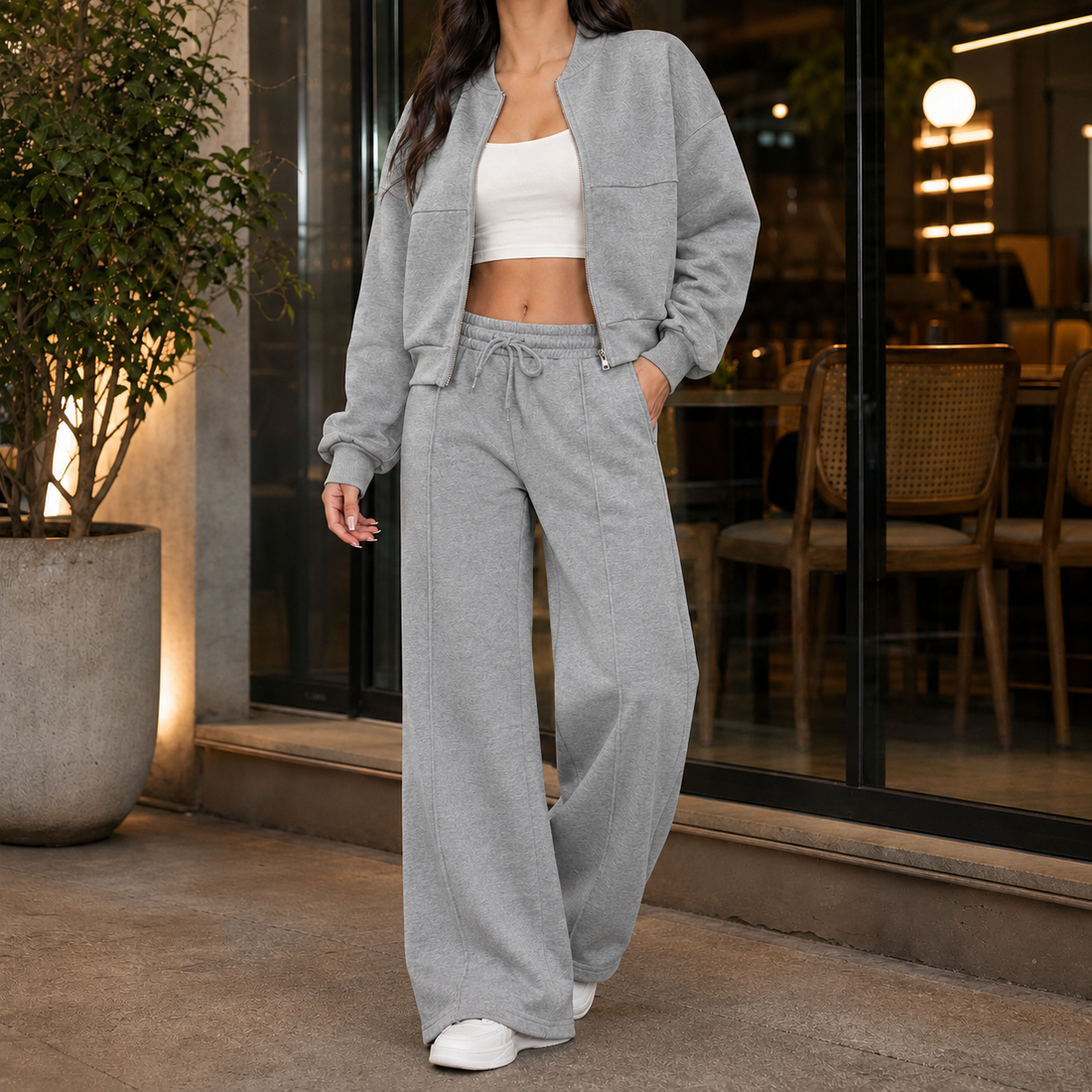 Allegra-Louise Relaxed Set - Gray