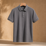 Ignatius Ribbed Polo - Gray