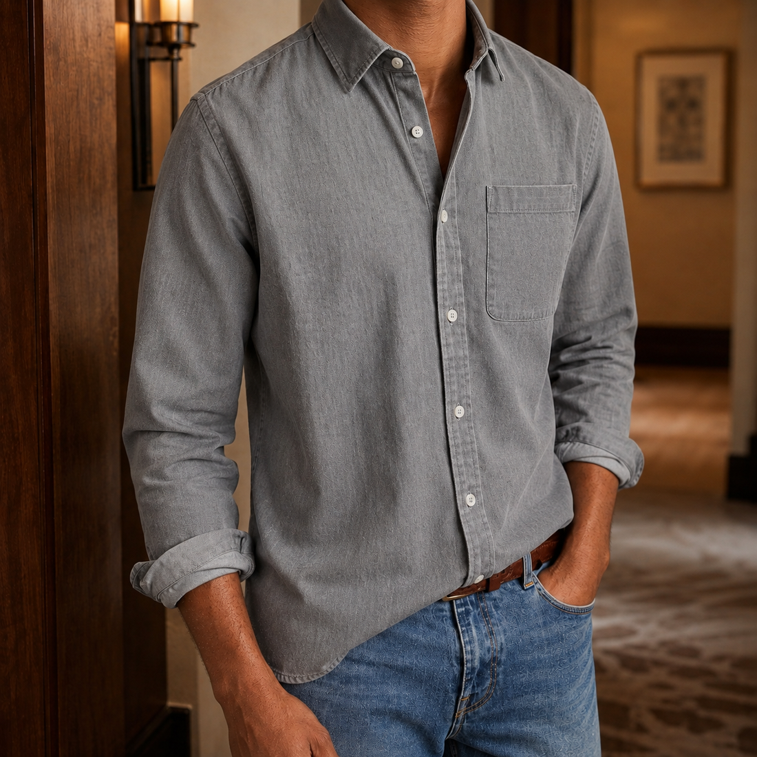 Victor Relaxed Shirt - Gray