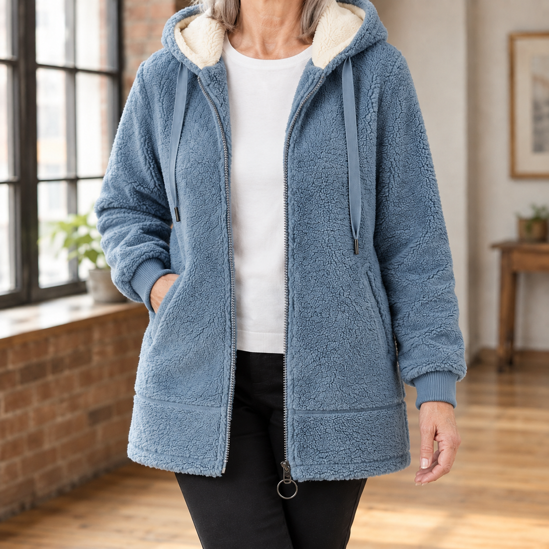 Calla-Louise Hooded Jacket - Blue