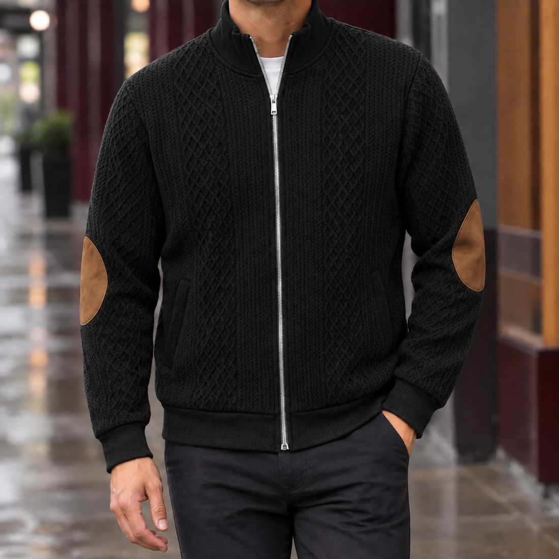 Ferrand Quilted Jacket - Black