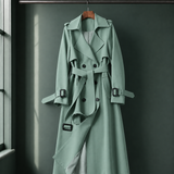 Azalea Belted Overcoat - Green