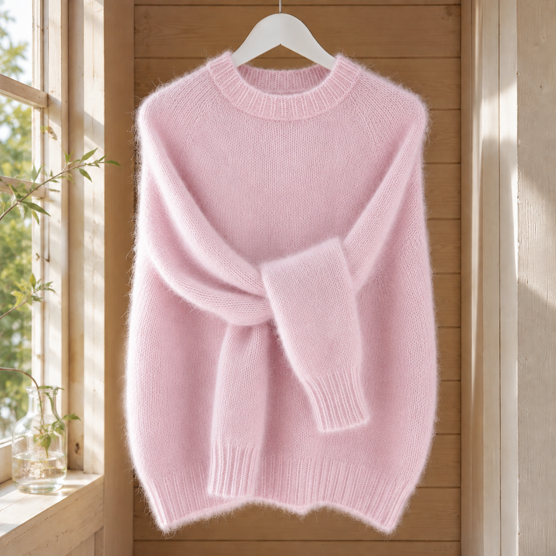 Tabitha-Jade Brushed Sweater - Sakura Pink