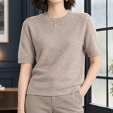 Sadie Crew Neck Sweater - Camel