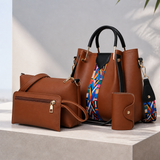 Rimini Bohemian Handbag Set - Brown
