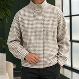 Leo-Grant Plaid Overshirt - Brown